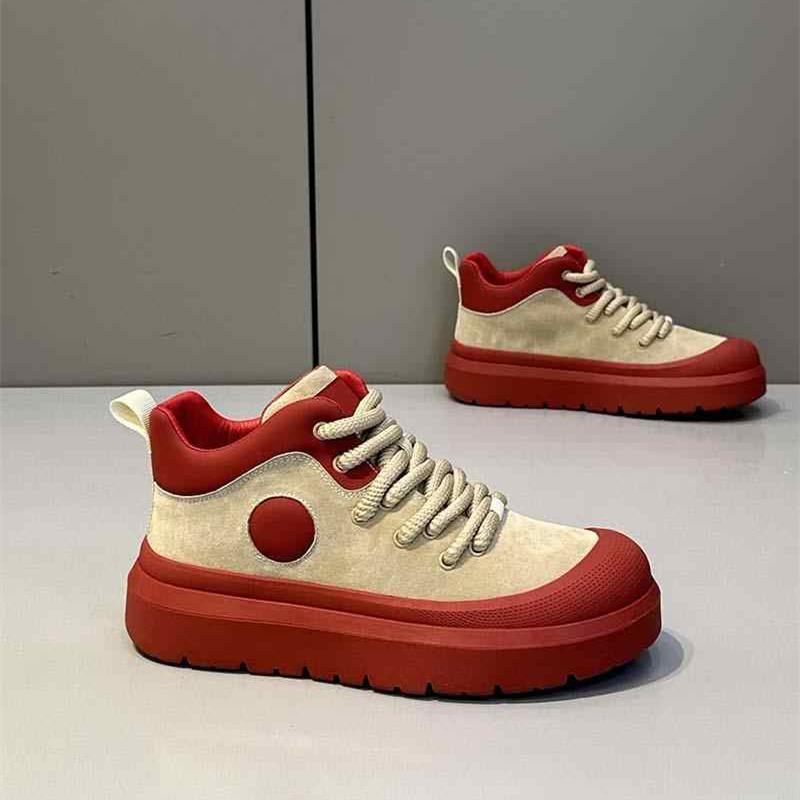Men's shoes casual sports shoes platform heightening Martin boots retro shoes