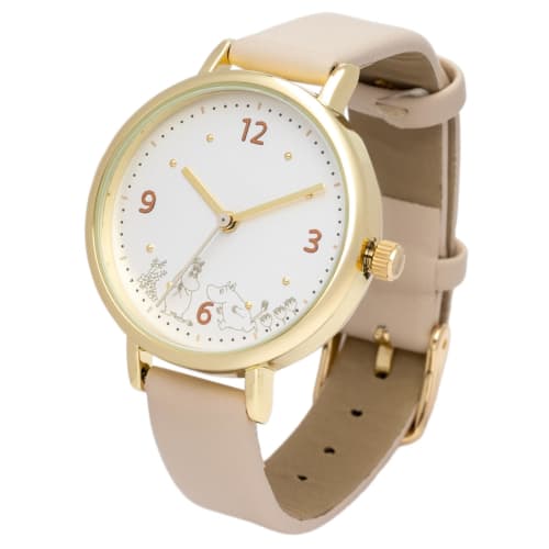 

Fieldwork Women s Analog Moomin Watch with Leather Strap, Moomin Print Watch J, White, MOM021-1