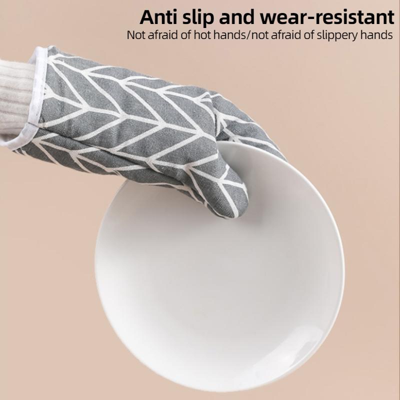 Kitchen Baking BBQ Oven Potholders Oven Glove Heat Resistant Thermal Anti-heat Take Hot Pot Cooking Baking Gloves Baking Tools