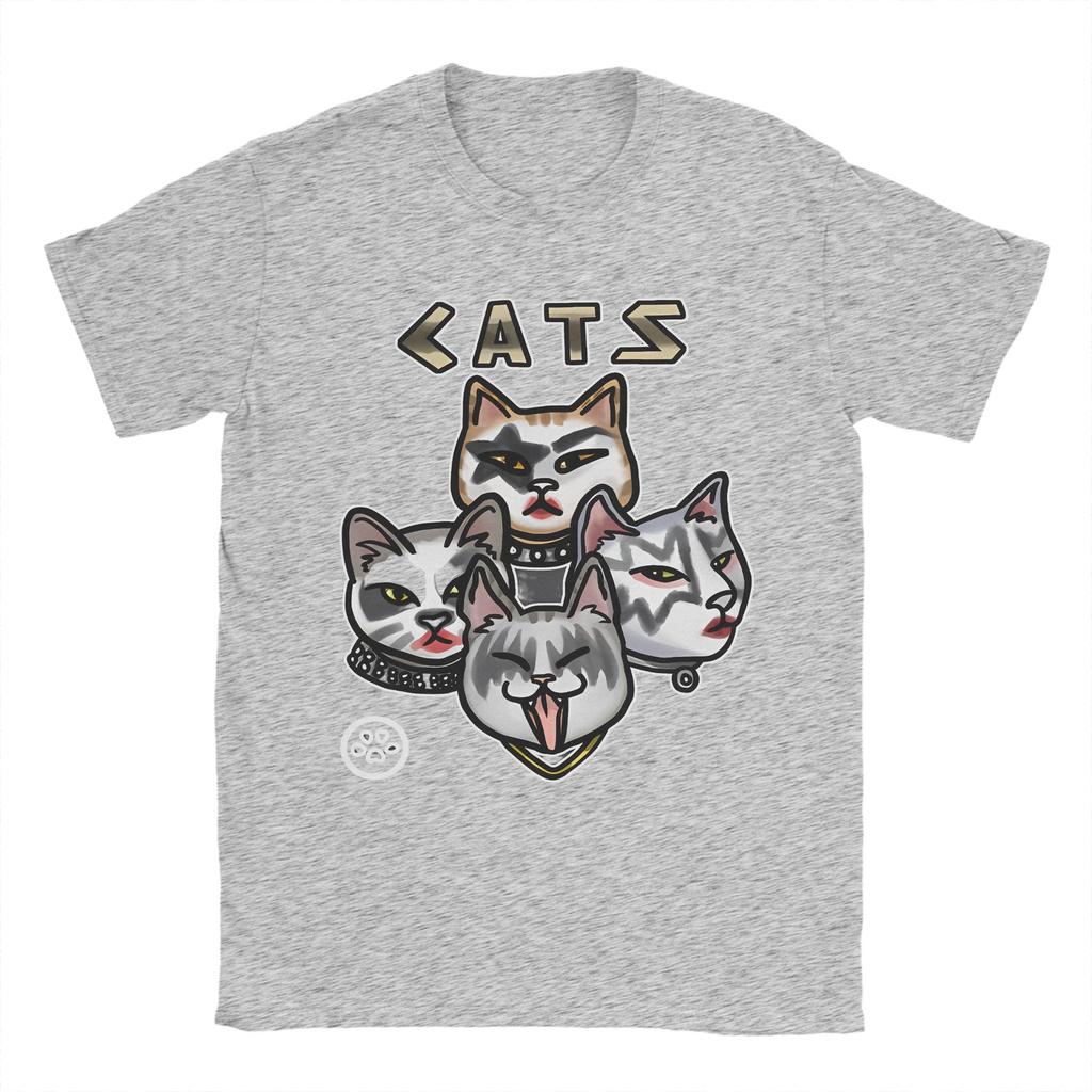CATS Hamburger T-Shirt  Popular T Shirts Short-Sleeved Awesome Tshirt Summer Cotton O-Neck Oversize Clothing
