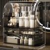 Large Capacity Dustproof Cosmetic Storage Box for Skincare, Lipstick, and Masks
