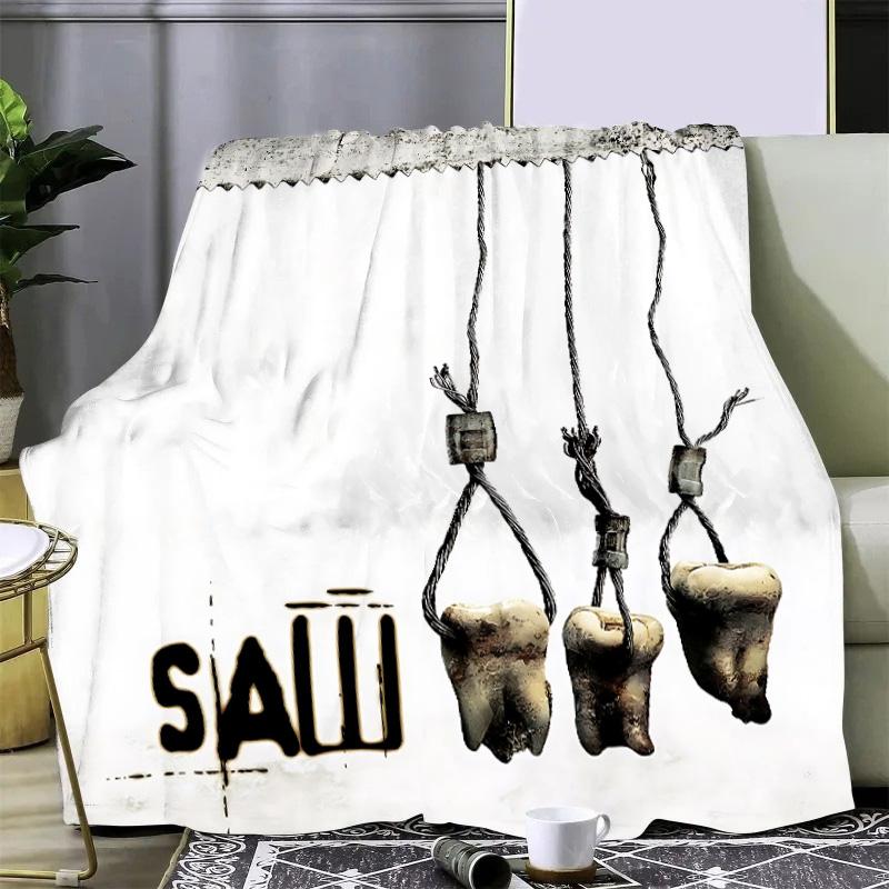 Saw X Horror Thriller Movie Printed Blanket Picnic Blankets Warm Blanket Soft and Comfortable Blanket Home Travel Birthday Gift