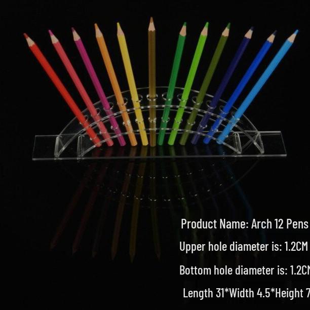 Klarer Acryl-Stifte- und Augenbrauenstift-Halter für das Bürodisplay