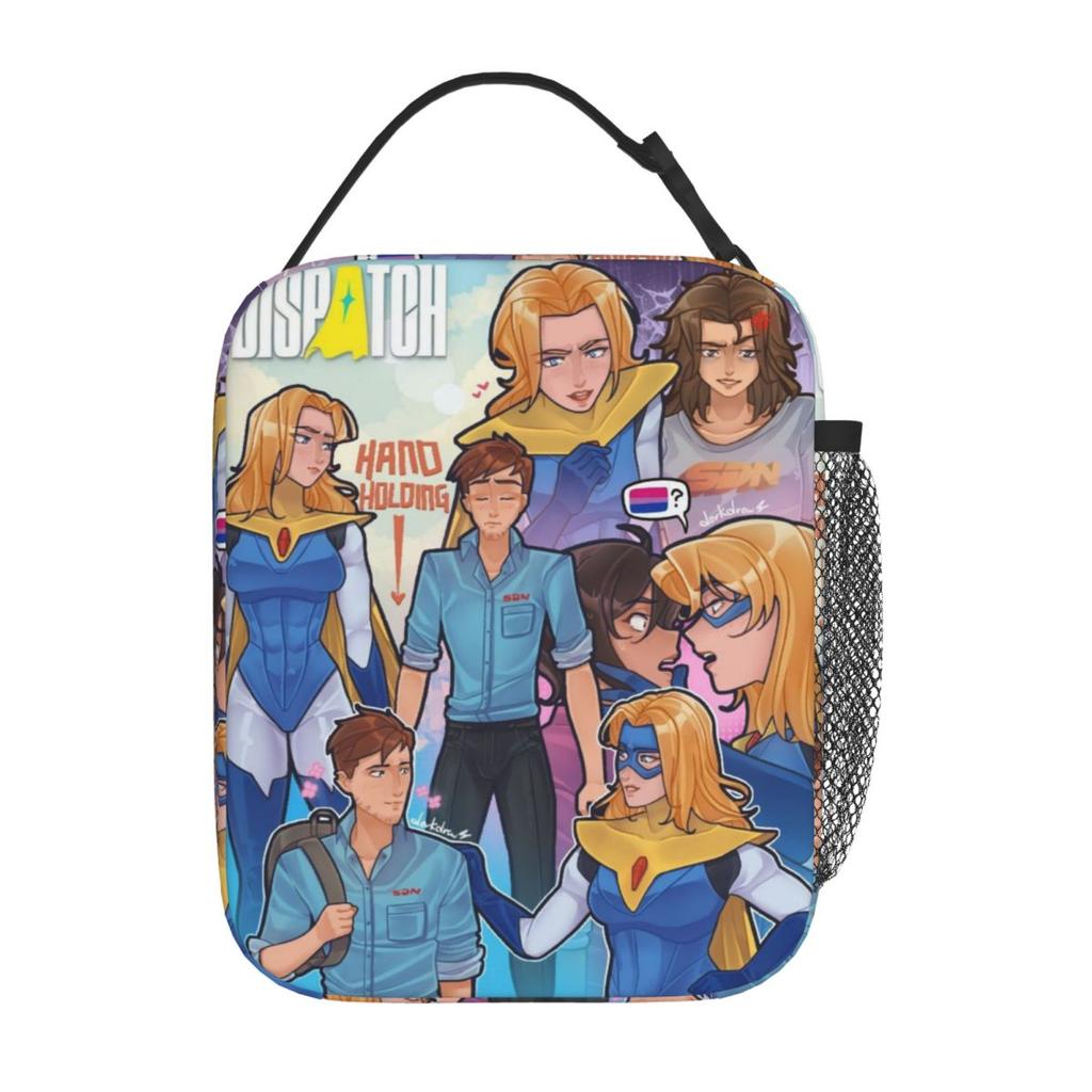 Dispatch Video Game Thermal Insulated Lunch Bags for Travel Portable Food Container Bags Men Women Thermal Cooler Lunch Box