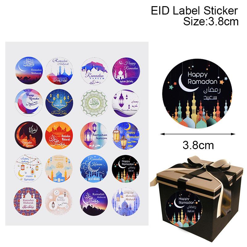 60/120 stücke Ramadan EID Mubarak Dekorationen Papier Aufkleber Geschenk Label Siegel Aufkleber Islamischen Muslimischen Eid al-fitr Dekoration Liefert