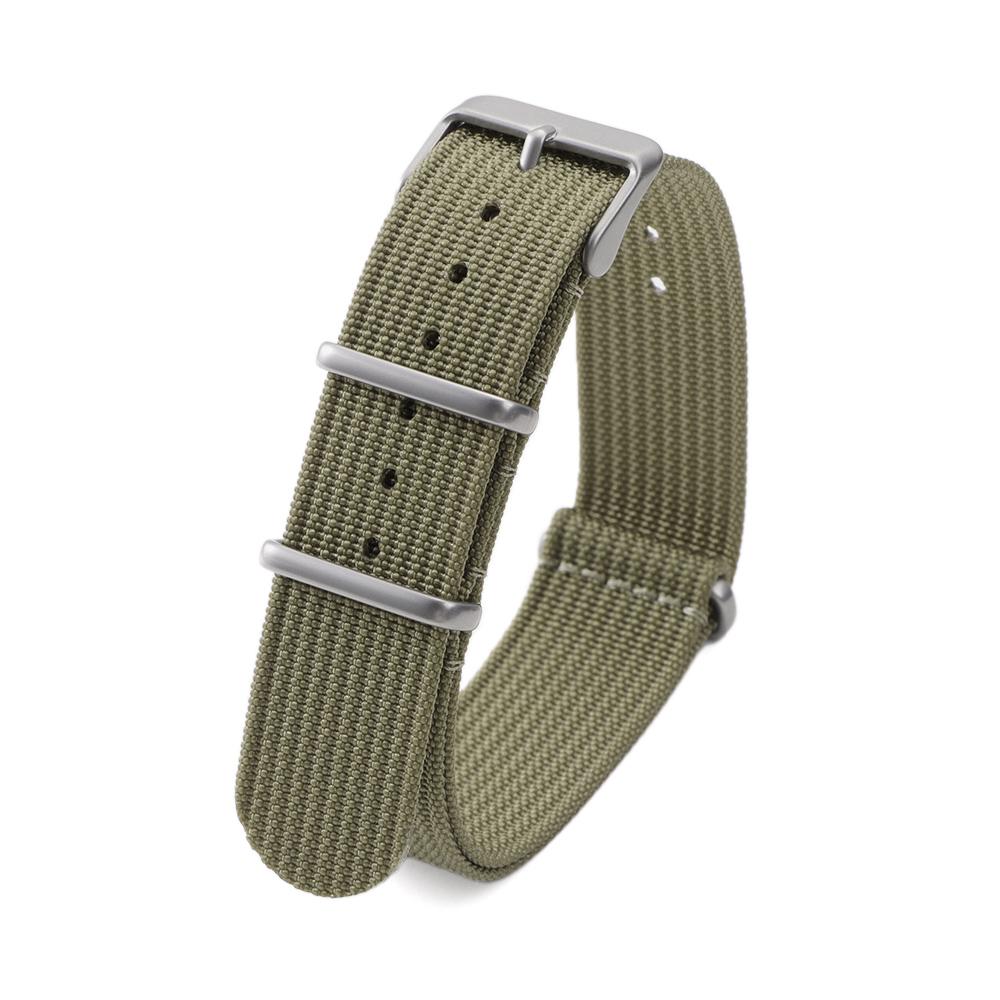 18mm 20mm 22mm Ribbed Nylon Watchband for Military Watch Strap Sport Bracelets Nylon Woven Watchband Women Men Bands Accessories