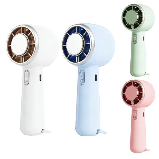 Ice Cooling Mini Handheld Fan Speed Adjustable Small Desk Fan USB Rechargeable Portable