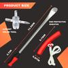 14.5” Steel Tire Spoons Tool Set - Tire Removal Tool, Motorcycle Tire Changer, Tire Changing Kit With 3 Piece Tire Spoons And Rim Protector, 6
