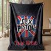 Sex Pistols Custom Flannel Throw Blanket Print Your Name Text Soft Warm Blanket Holiday Present