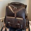 High-value Backpack Bag Women's New Retro British Simple College Student Schoolbag Large-capacity Travel Backpack