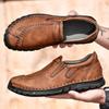 38-46 Retro Cow Leather Shoes Men Loafers Handmade Casual Leather Shoes Moccasins Men Flats Shoes