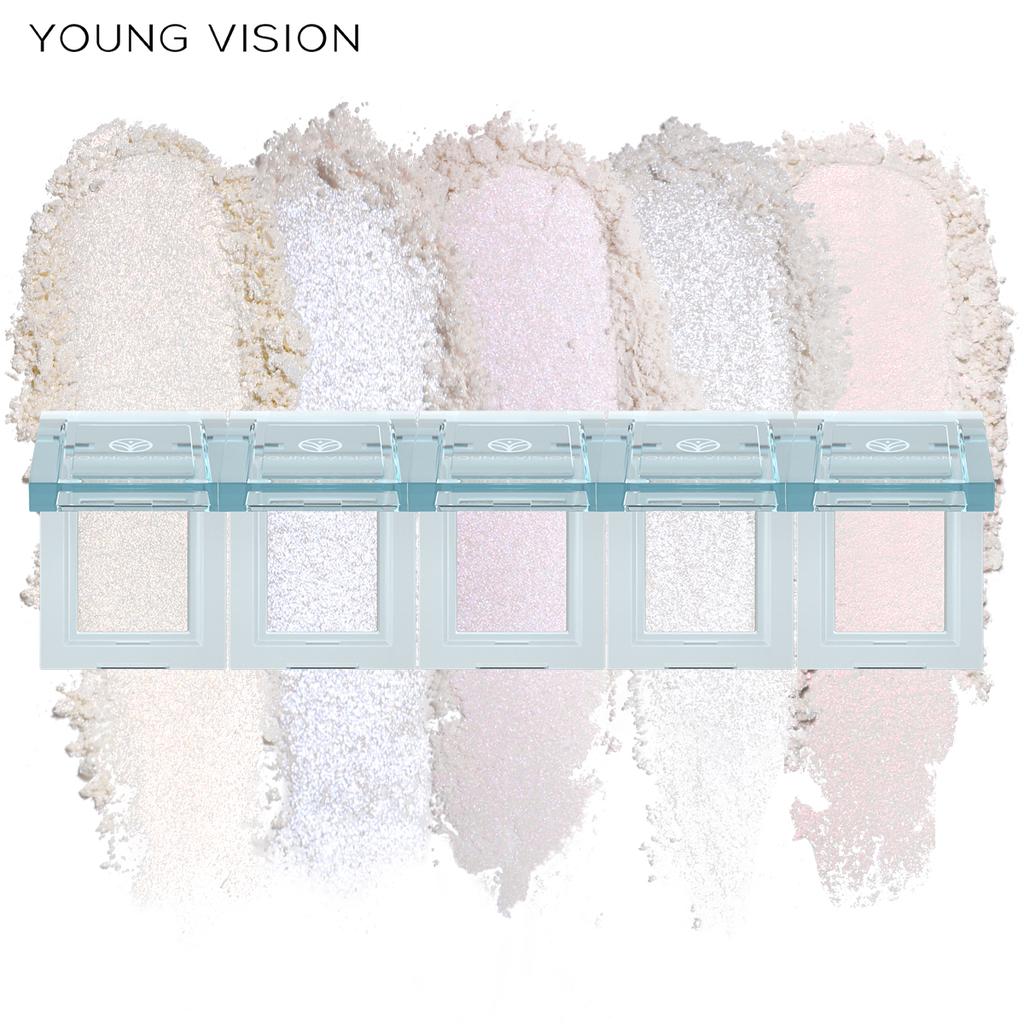 5-Color Creamy Putty Eyeshadow Palette - High-Intensity Glitter & Pearl Shimmer, Soft Bouncy Formula, Long-Wearing