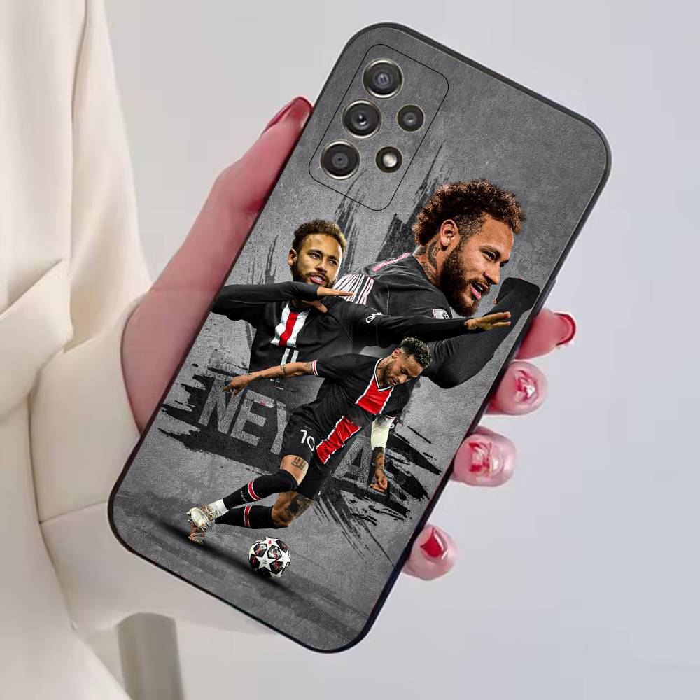 N-Neymar Jr Football C-Cheer Phone Case For Samsung S25,S24,S21,S22,S23,S30,Ultra,S20,Plus,Fe,Lite,Note,10,Black Cover