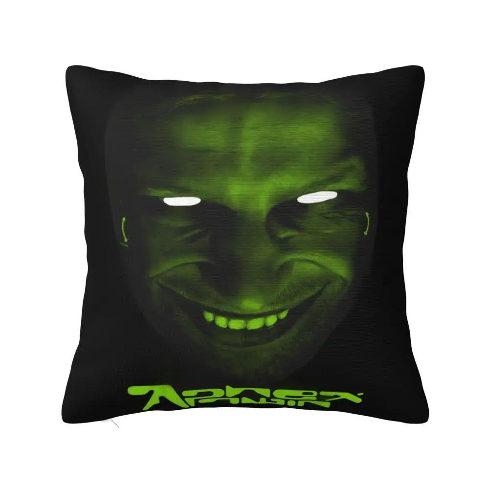 Aphex Twin Klassisch Schwarz Kissenbezug Doppelseitiger Druck Polyester Kissenbezug Deko Kissenbezug Sofa Quadratisch ''