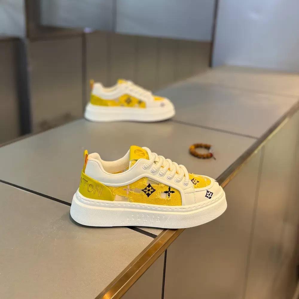 Summer new comfortable and breathable sports and leisure shoes men's thick-soled heightening versatile color matching printed casual shoes
