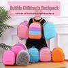 Backpack Mouse Buster: Decompression Bubble Fun Silicone Schoolbag for Kids