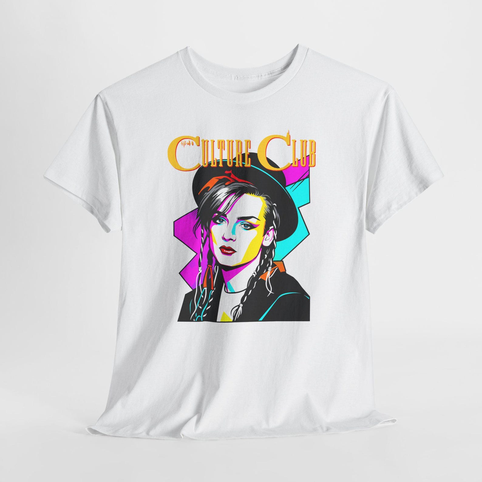 80s Pop Portrait T-Shirt | Retro Culture Club Tee S