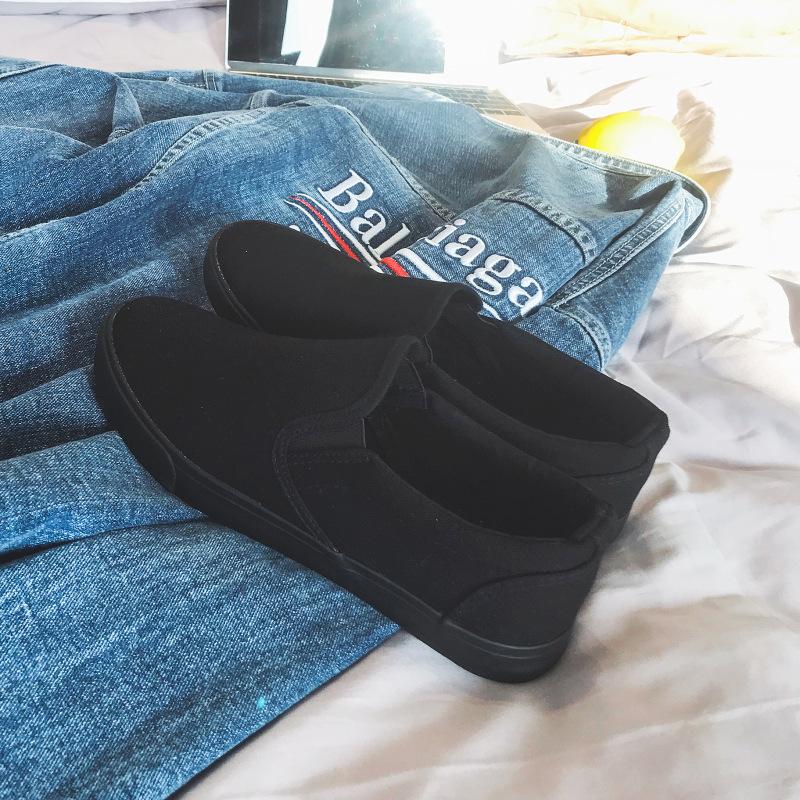 

Afan Ting men s shoes are hot-selling basic classic one-pedal canvas shoes men s shoes solid color casual work shoes 1688 41