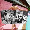 Japanese Junji Ito Tomie Microfiber Blanket Quick Drying Beach Towels Oversized Printing Super Absorbent Pool Towel Blanket