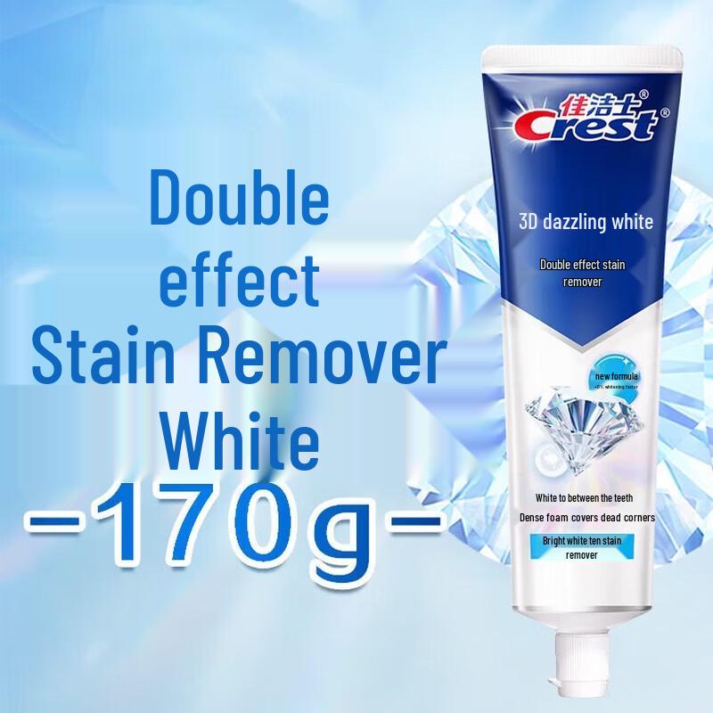 

Crest 3D White Dual Action Whitening Toothpaste, 5-Pack