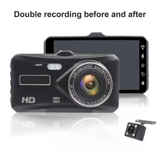 Car DVR 1080P Touch Screen Dual Camera Alloy 4 Inch High