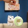 Bag Charm Puppy Nest Plush Keychain Puppy Dolls Schnauzer Plush Pendant  Car Decor