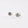 Natural Black Rutile Gemstone 925 Sterling Silver Jewelry Stud Earrings 0.44" EE-175-27
