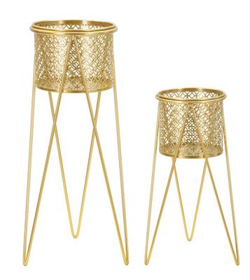 Vase Holder Nat Set 2 Pcs Cm 21X20X46-18X18X32