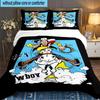 Cowboy Horseback Luke 3pcs Bedding Set,Including 1pc Duvet Cover And 2pcs Pillowcases Perfect Gift for Christmas,Ideal for Bedroom, Dormitory