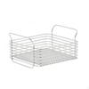 Stackable Wire Basket Carry Handles Metal Raised Base for Countertop Square S