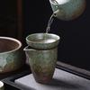 Japanese-style coarse pottery fair cup tea leak integrated set ceramic kung fu tea set eagle beak tea dispenser tea cup tea sea tea filter
