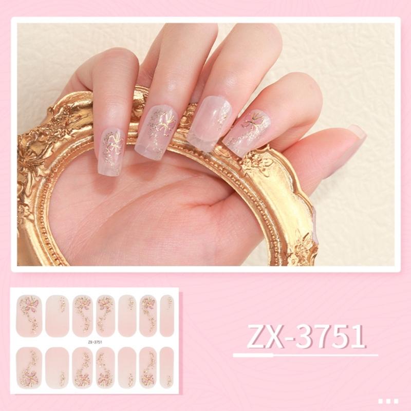14 Pezzi Wrap per Unghie Strisce per Unghie da Donna Adesivo per Unghie Adesivo Gel per Unghie Adesivo Manicure per Unghie delle Dita