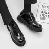 Italian New Business Men's Casual Leather Shoes Breathable Platform Shoe Luxury Antiskid Lace-up Formal Shoe Men Dress Shoes