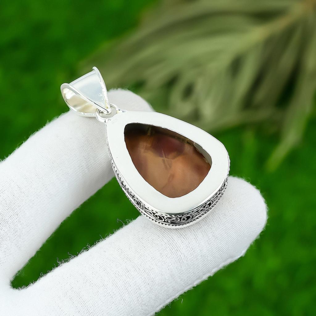 Natural Noreena Jasper 925 Silver Daughter Vintage Anniversary Pendant Jewelry