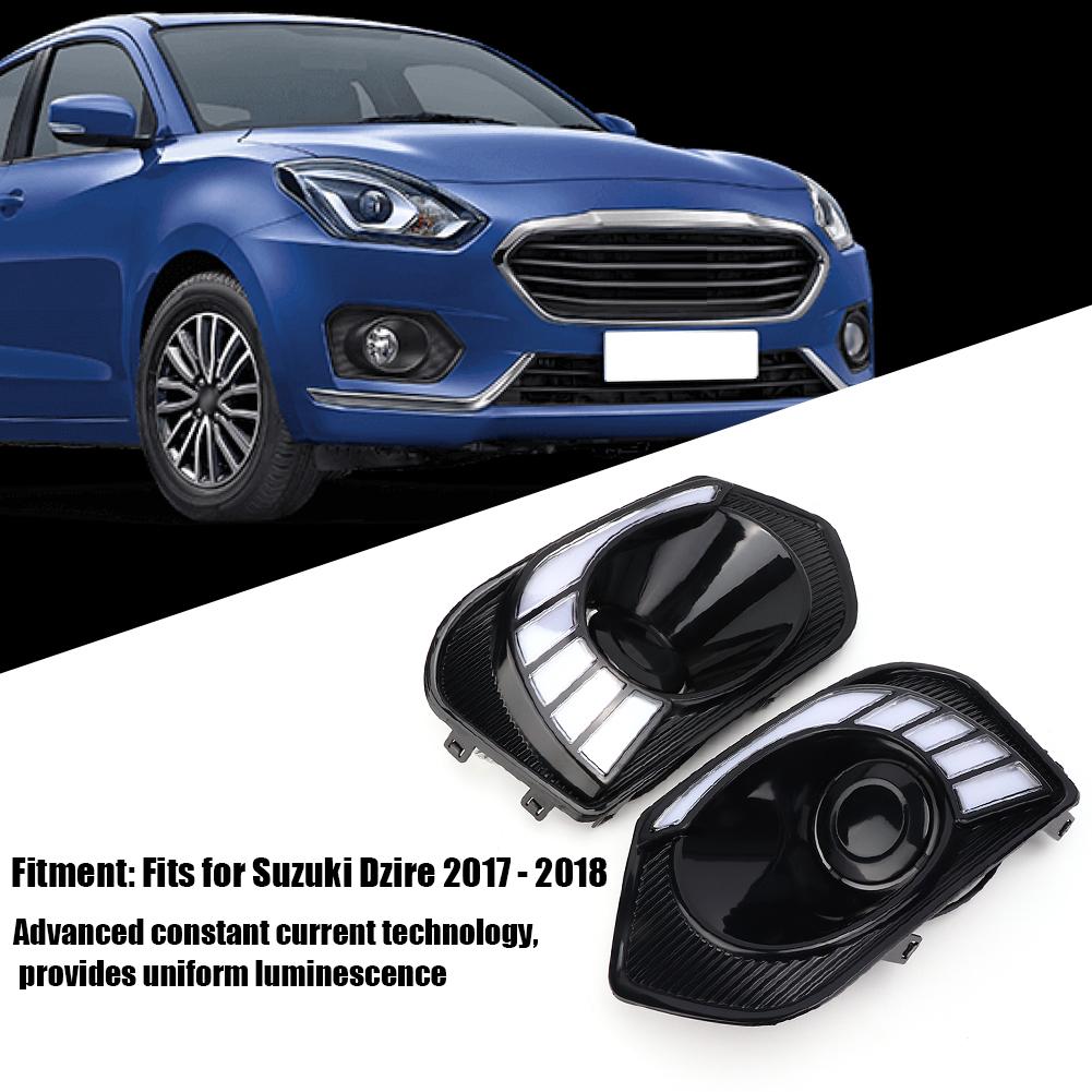 LED DRL Daytime Running Lights Turn Signal Fits for Suzuki Dzire 2017   2018