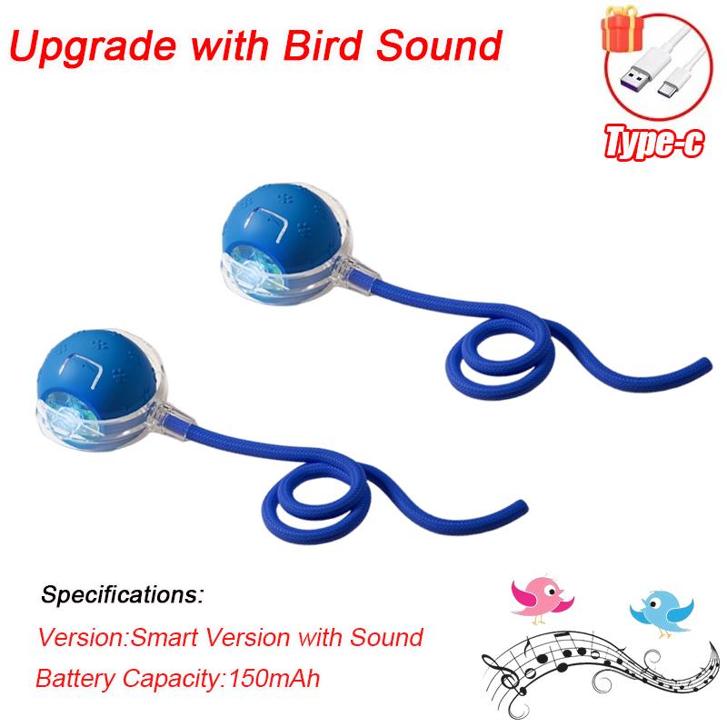 Upgrade Smart Interactive Cat Toys Ball Pet Interaction with Bird Sound Automatic Rolling Ball Toy for Cat Electric Dog Ball Toy