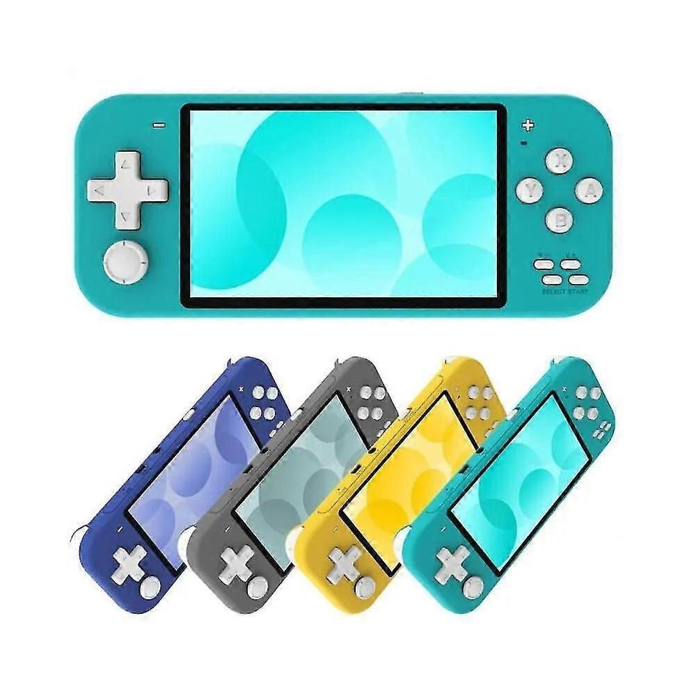 (yellow) X20 Newest 4.3 Inch Handheld Portable Game Console With Ips Screen 8gb 2500 Free