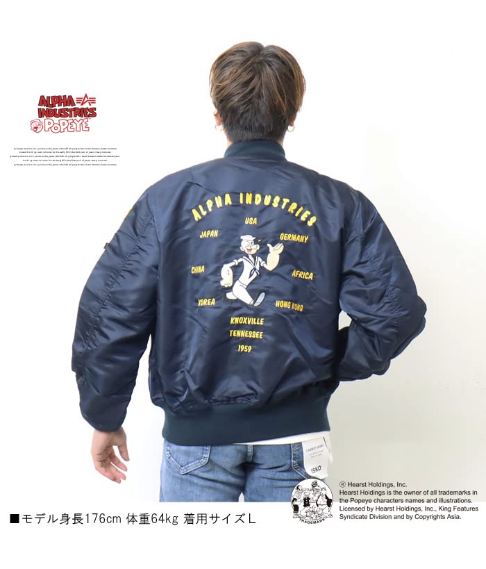 Alpha Industries POPEYE US Spec Outerwear TA0482 S L-2B Men's RP.BLUE