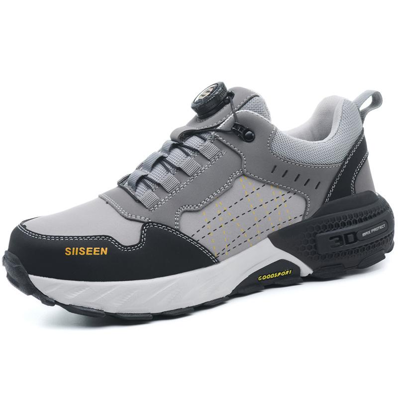 

Work Sneakers Steel Toe Men Safety Puncture Proof Indestructible Shoes Security Lightweight for Adult Men 39