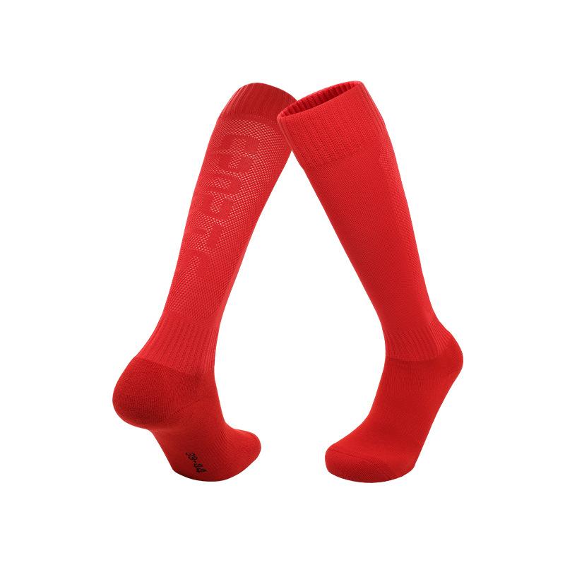 

Спортивные носки с усиленным дном Дышащие носки Сетчатые носки Износостойкие Нескользящие Профессиональные футбольные носки Мужские Детские sizel(shoesize39-44) красный