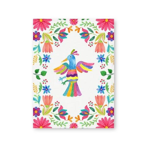 

Цветочный постер на холсте Мексиканский художественный принт Печать Отоми Мексиканское вышитое искусство Картина на холсте Красочный узор Мексиканский народный стиль Без рамки 21*30cm No Frame