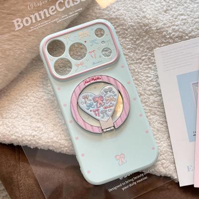 Custodia per Telefono Artistica Colorata con Supporto a Fiocco per iPhone 16, iPhone 17, iPhone 17 Pro Max
