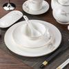 Gold Rimmed Bone China 9-Piece Banquet Tableware Set