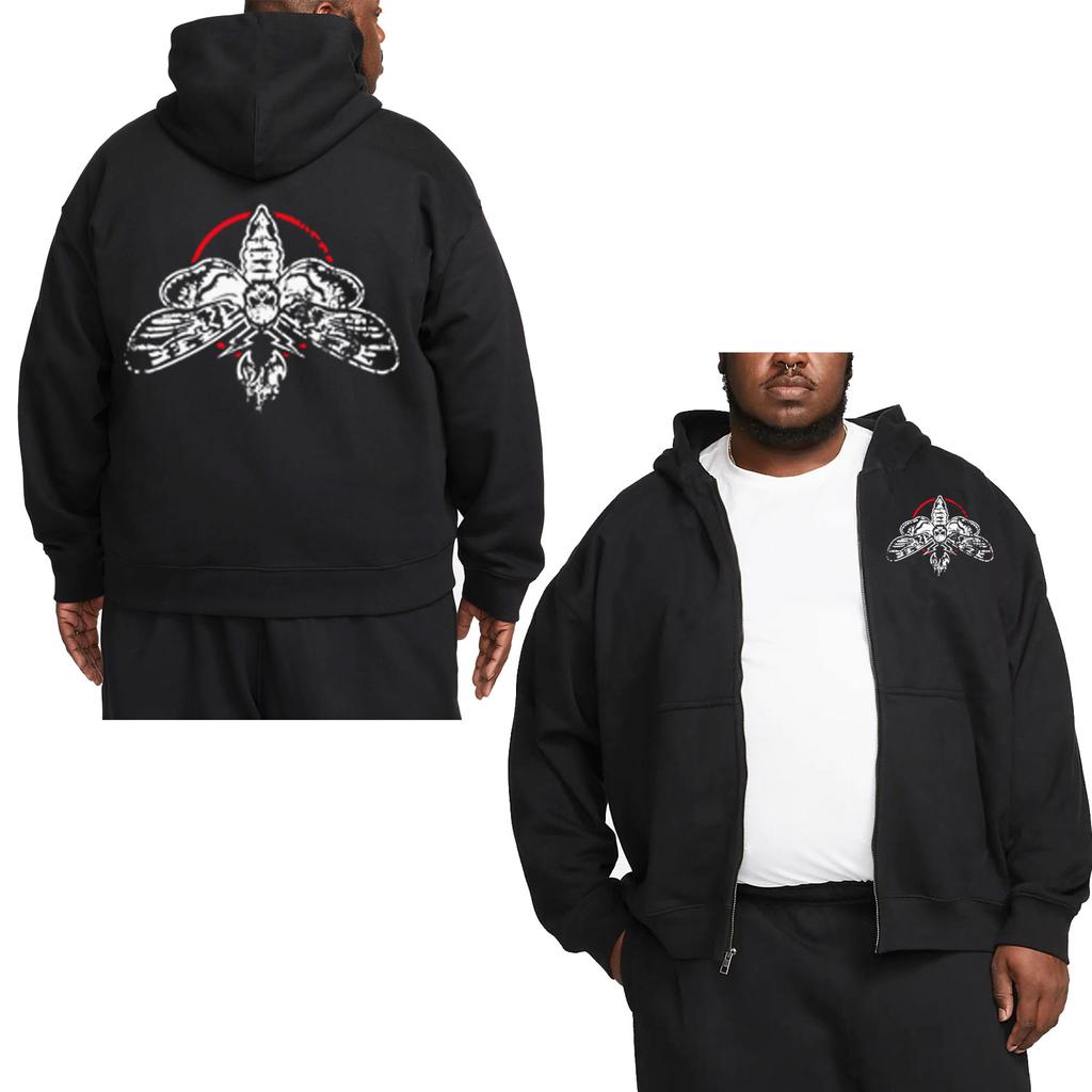 2024 New Autumn/Winter Hot Wrestling Fans Men's Bray Wyatt Black Zipper Hoodie Street Casual Sports Shirt