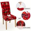 1/4/6pcs Fabric Christmas Chair Covers Xmas Dining Room Tree Santa Claus Elk Dining Chair Add Festive Touch To Your Home Decor
