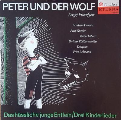 LP Record SERGEI PROKOFIEV  MATHIAS WIEMAN   Peter Und Der Wolf  Das Hssliche  820652 ETERNA 1970 Germany Classical Used