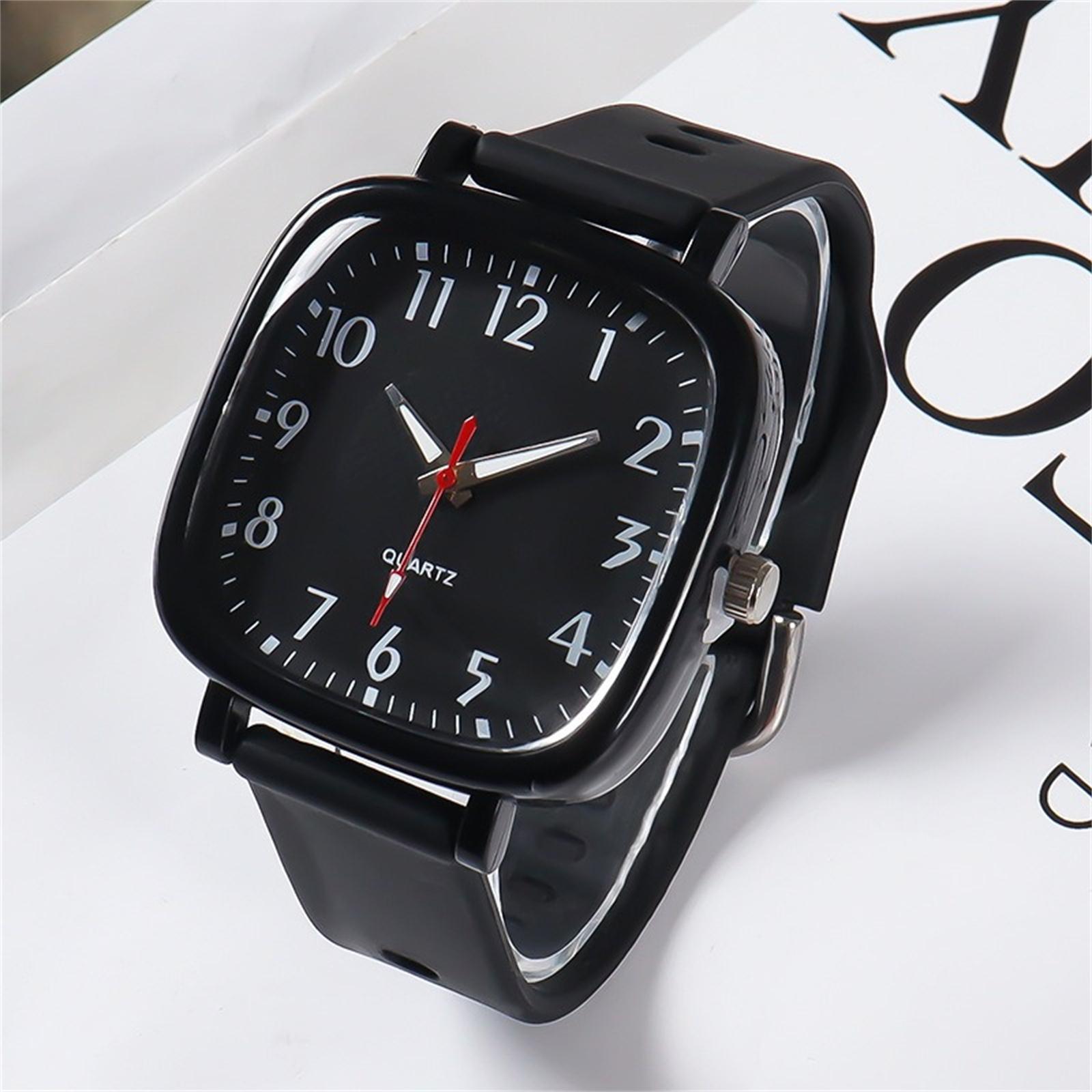 

Мужские водонепроницаемые светящиеся наручные часы-будильник для бега One Size чёрный