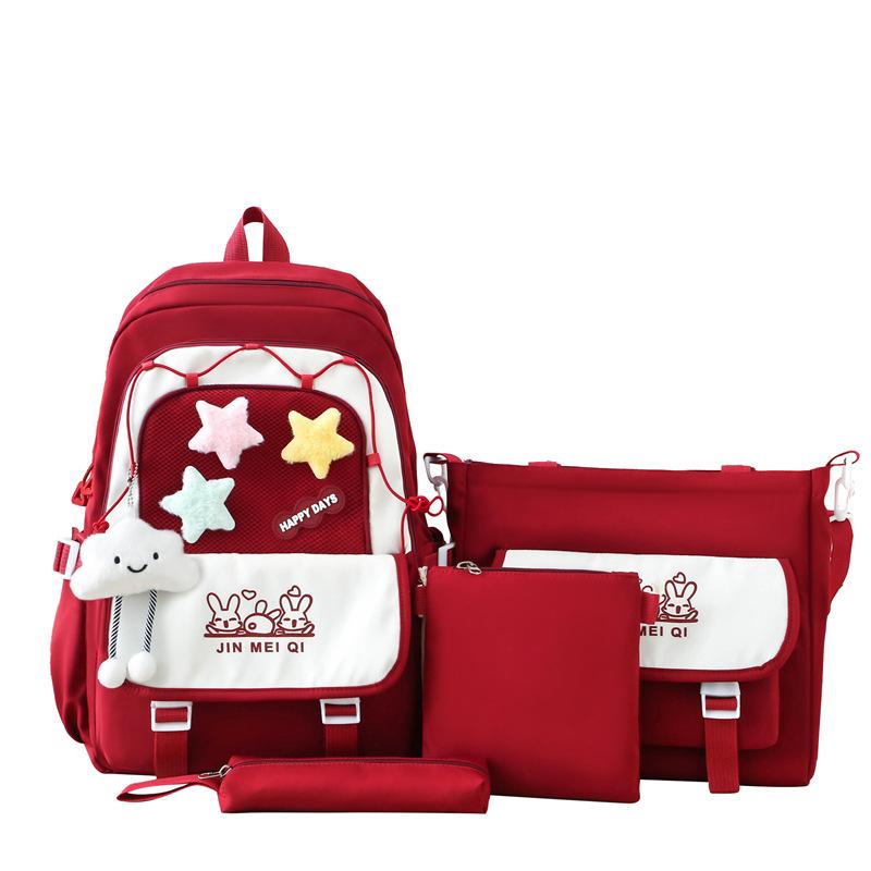 New Schoolbags  Fashionable and Trendy Burden Reduction and Spine Protection Backpack