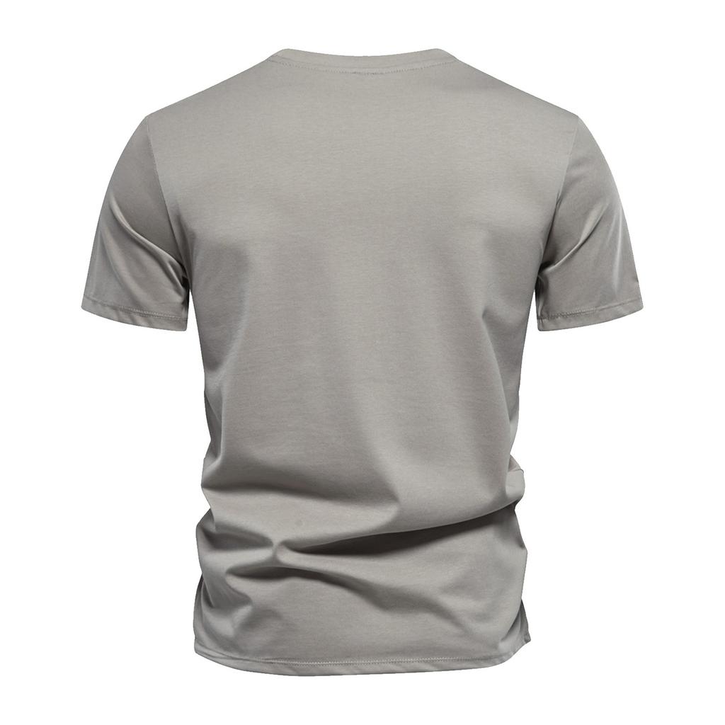 Men's Short Sleeved T-shirt With Large Area Embroidery Men's Casual T-shirt