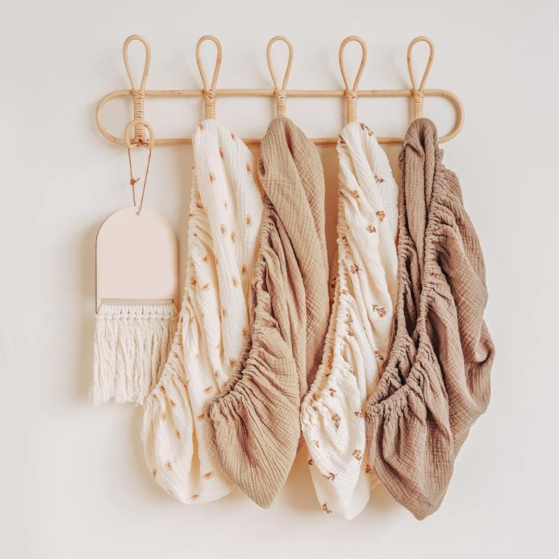 Breathable Baby Bassinet Sheets Removable Cradles Fitted Sheet Changing Mat Cover Protectors for Newborn Infant Cribs